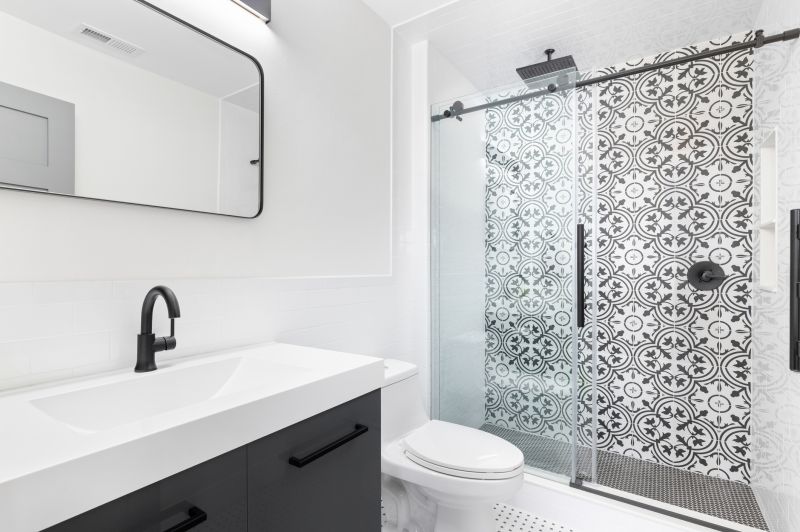 Modern Bathroom with Statement Tile